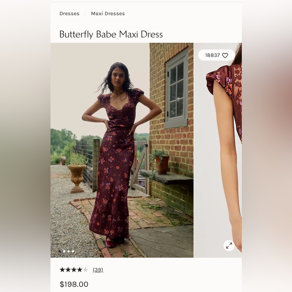 FREE PEOPLE Butterfly Babe Maxi Dress